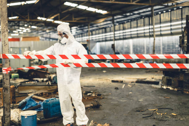 Professional Biohazard technician working in Vesper, WI